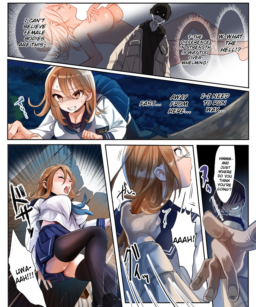 Hentai Manga Comic-The Story of How a TS Girl That Won't Be Able to Go Back to Being a Man if Fucked Is Assaulted by a Rapist and Desperately Flirts With Him in Order to Protect Her Virg...-Read-11